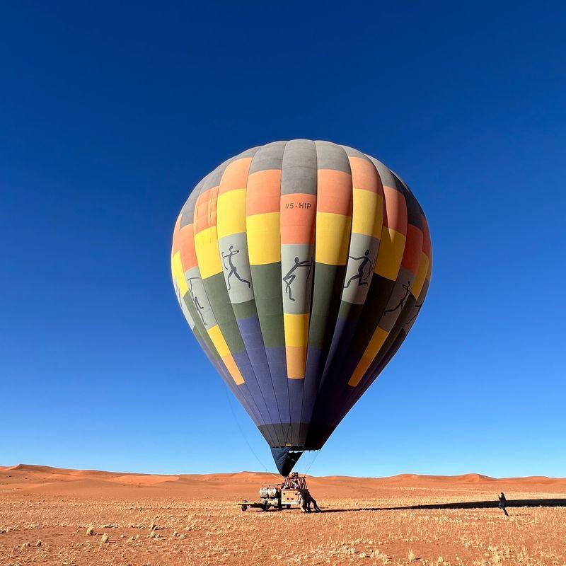 Lot balonem ze śniadaniem na pustyni Namib