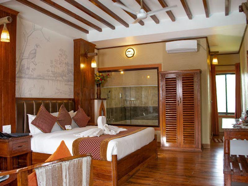 Wycieczka Nepal Chitwan Hotel 1 - Nepal i Bhutan - Hinduizm i buddyzm wśród himalajskich krajobrazów - Hotel na wyjeździe z Shangrila Travel
